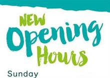 Changes to the Sundays we open